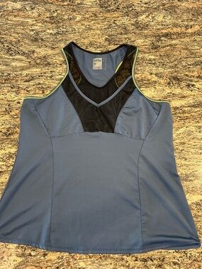 Lucky in Love Navy Athletic Top with Black Trim